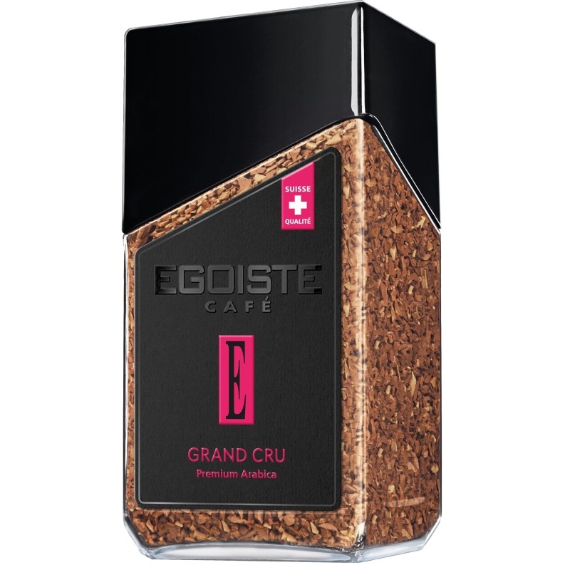 Кофе растворимый EGOISTE с молотым Grand Cru, 95гр ст/б