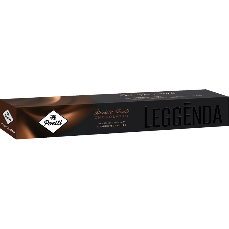 Кофе в капсулах Poetti Leggenda Chocolatto для системы Nespresso, 10 шт/уп