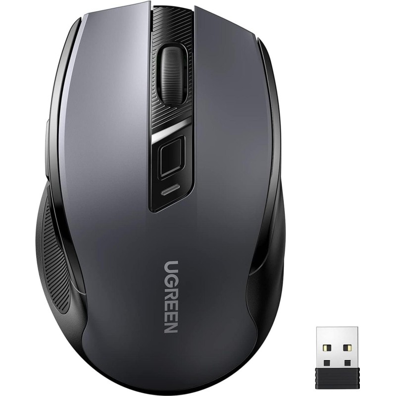 Мышь компьютерная UGREEN MU006 (15063) WLS, 2.4G 4000DPI, АА, черный