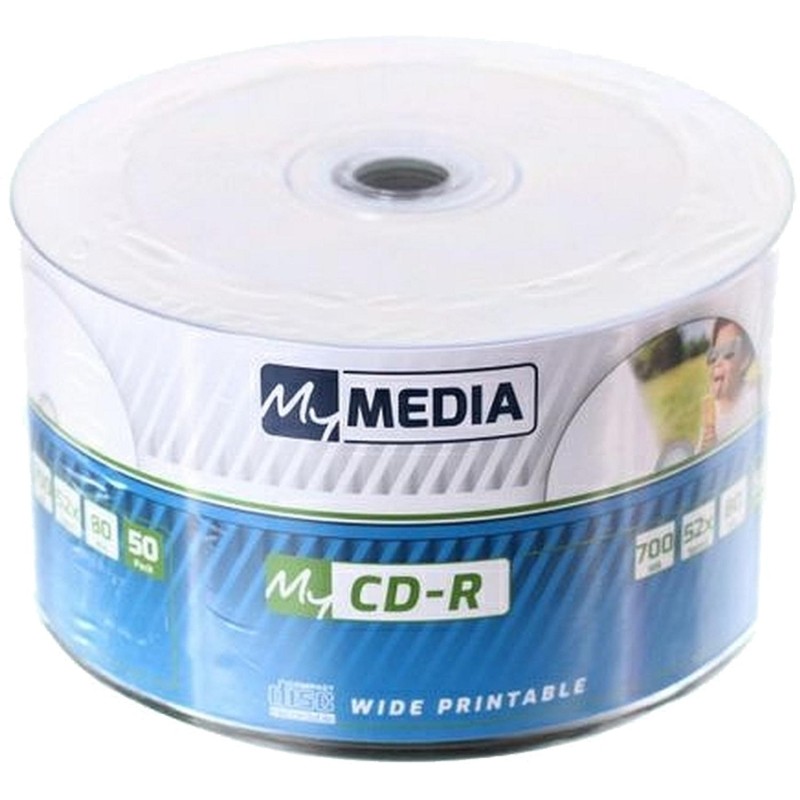 Носители информации CD-R MyMedia 700Mb 52x (50шт/уп) Printable (69206)