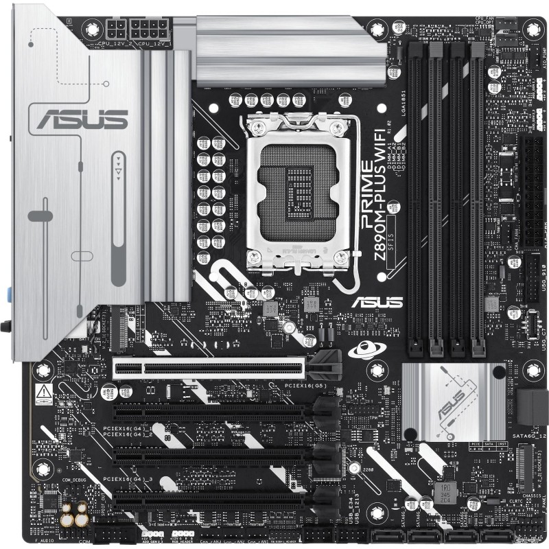 Материнская плата Asus PRIME Z890M-PLUS WIFI s1851 4xDDR5 mATX RAID+HDMI+DP