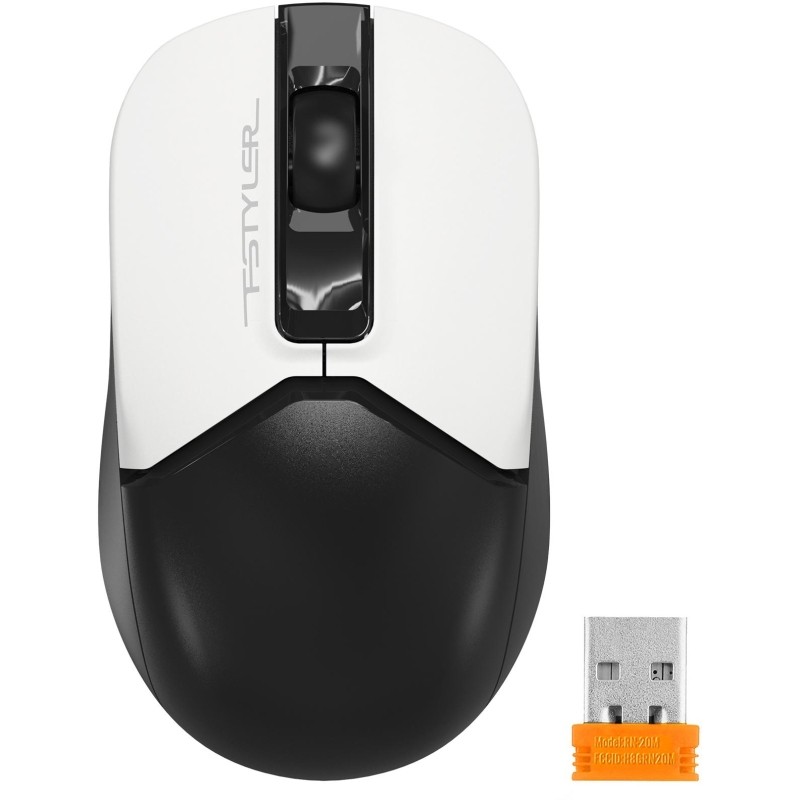 Мышь компьютерная A4Tech Fstyler (FG12 Panda) белый/черн оптич/1200dpi/3but
