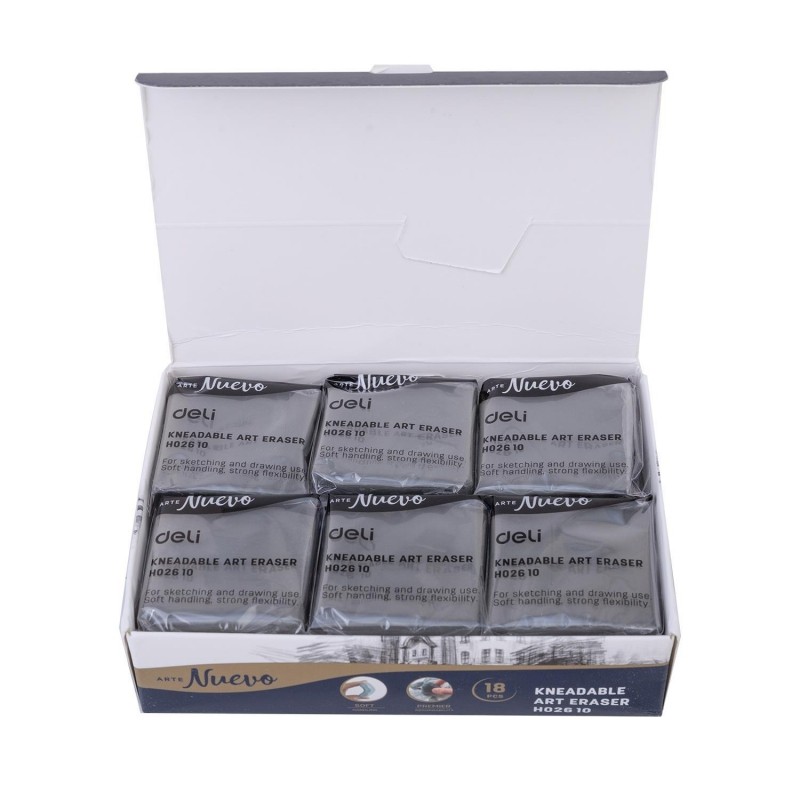 Ластик-клячка Deli ARTENUEVO EH02610  42x42x12 мм, ПВХ