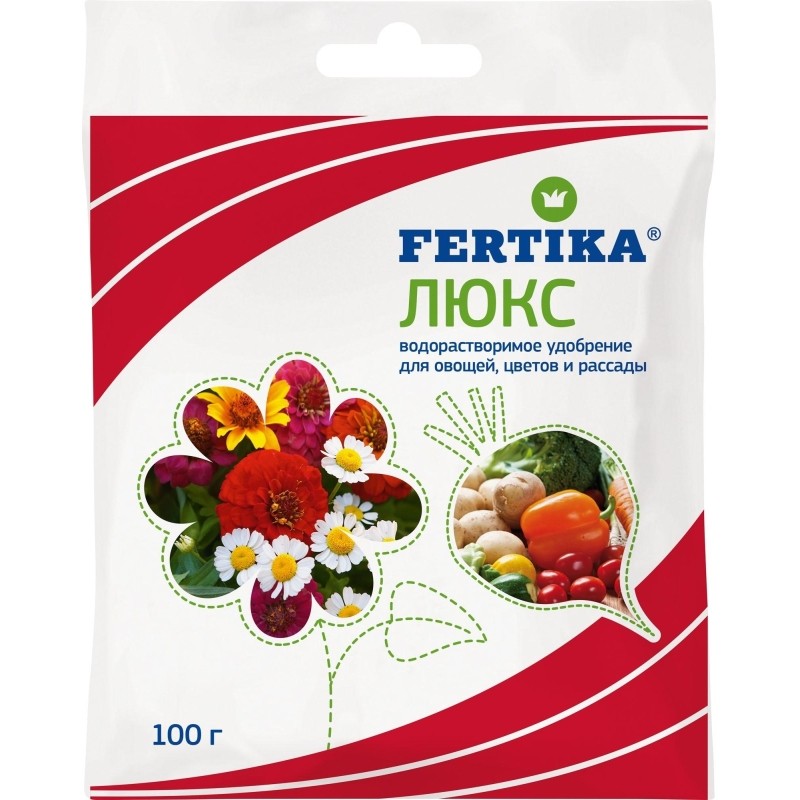 Удобрение Люкс кристаллический 100% финский продукт! 100г, Ф03507