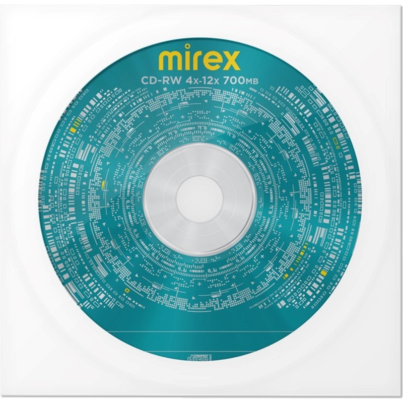 Носители информации CD-RW Mirex 700Mb 4x-12x в конверте 1/150 (UL121002A8C)