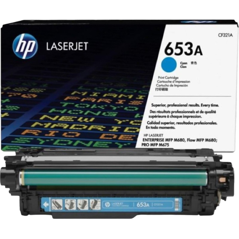 Картридж лазерный HP 653A CF321A гол. для HP LJ M680