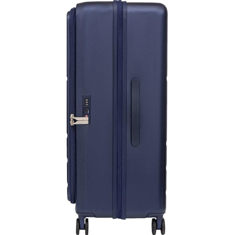 Чемодан 4-х колесный 100% поликарбонат, FABRETTI,53X78X31,синий,EN1030-28-8