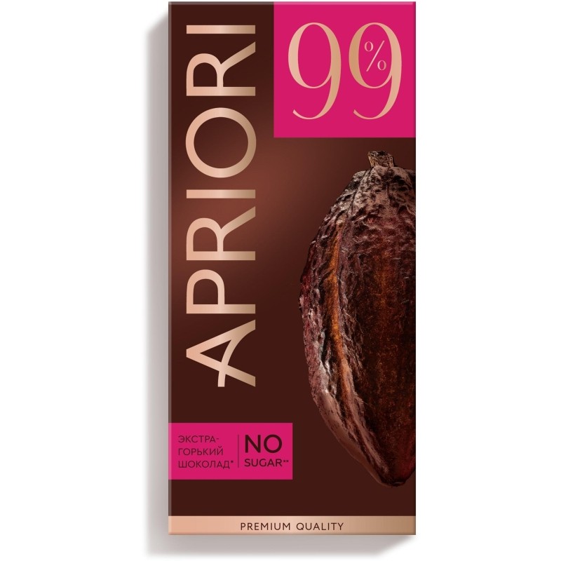 Шоколад Apriori горький, 99% какао, 85г