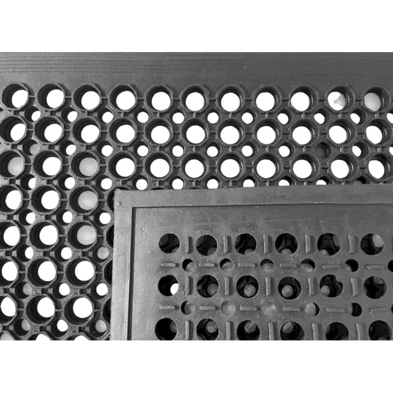 Коврик входной REM 600x900х14мм ячеистый окантовкой(резина)