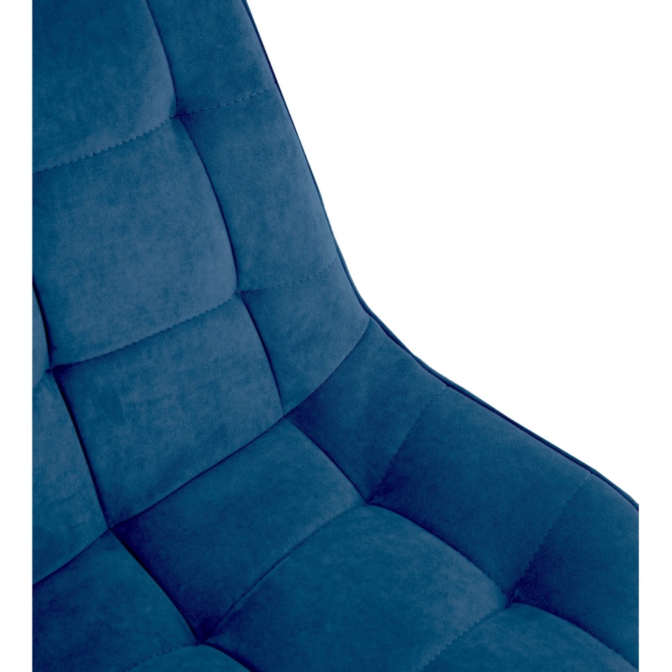 Стул GL_Флоренция-ЭРГО ЭМАЛЬ ЧЕРНЫЙ МУАР Catania Dark Blue/темно-синий