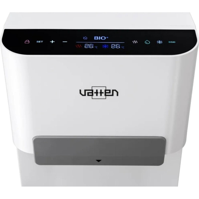 Кулер VATTEN L10WKT,для воды,нижняя загрузка, компрессорный, сенсор, белый