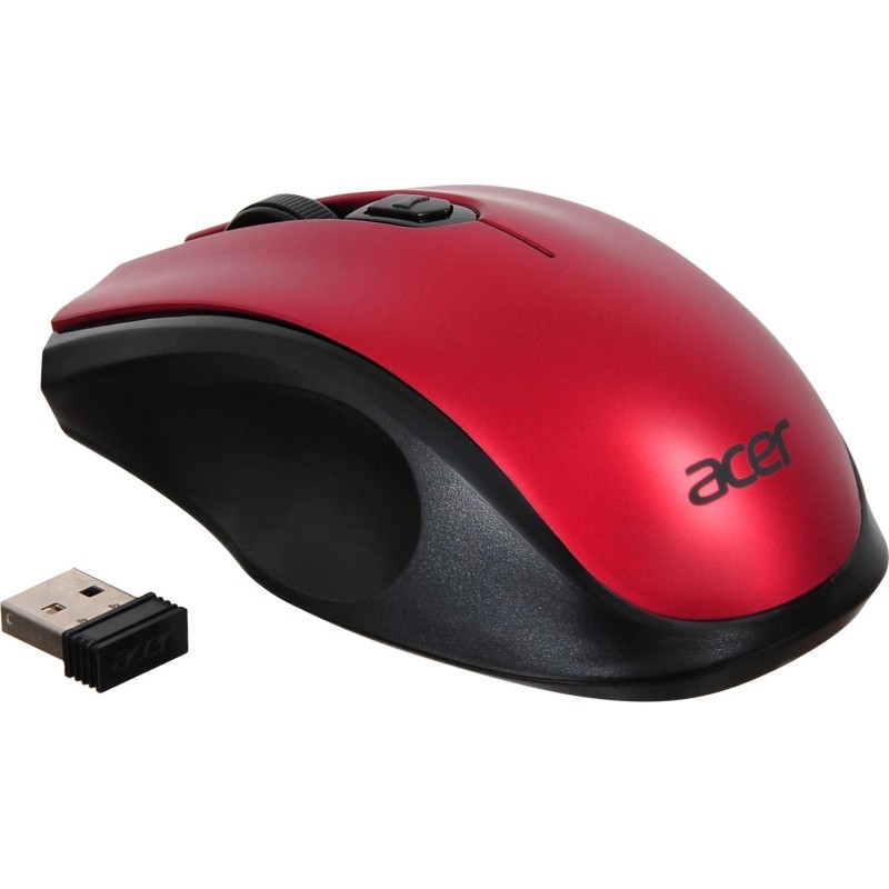 Мышь компьютерная Acer OMR032, черно-красный