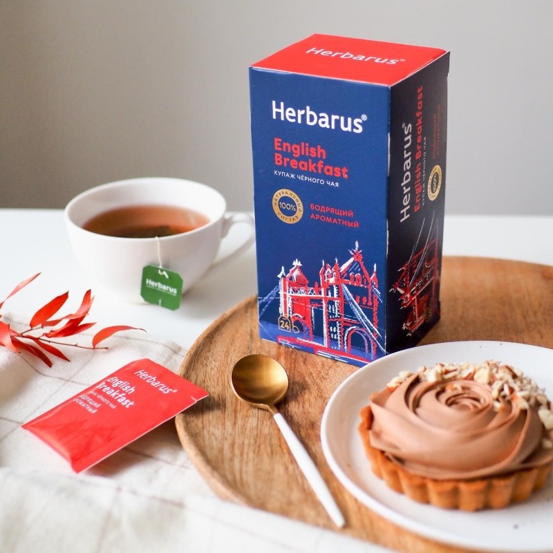 Чай Herbarus English Breakfast черный 24пак х 2 г