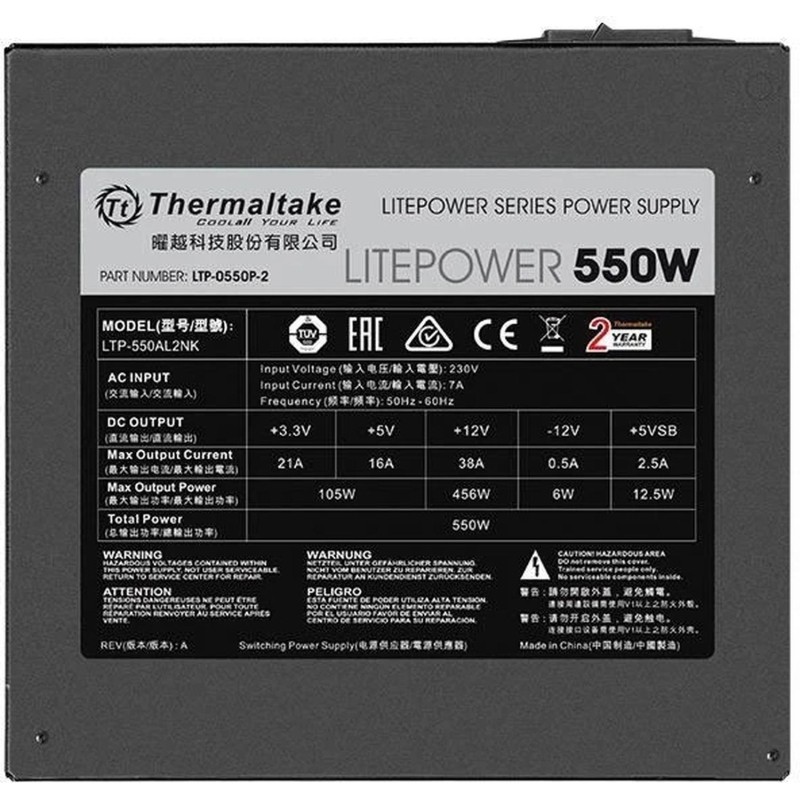 Блок питания Thermaltake ATX 550W LT-550P(PS-LTP-0550NPCNEU-2)