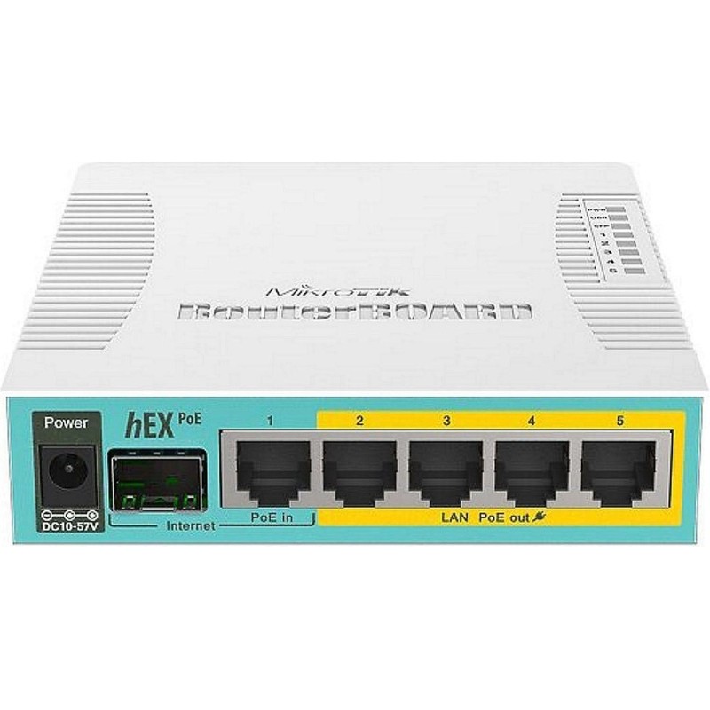 Маршрутизатор MikroTik hEX PoE (RB960PGS) 800MHz, 128MB, 5xGigabit LAN
