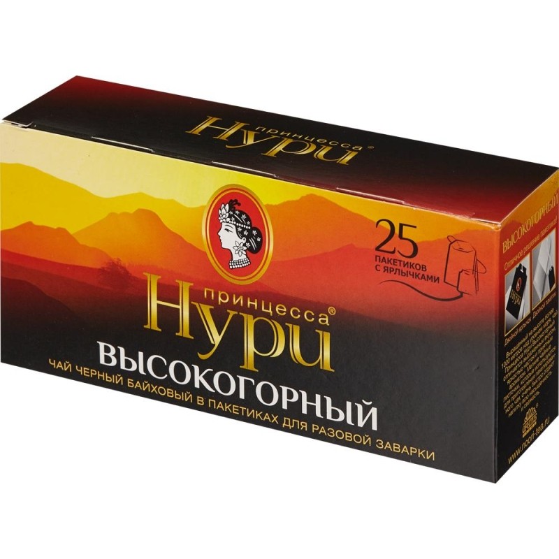 Чай Принцесса НУРИ черный Высокогорный 2гx25пак