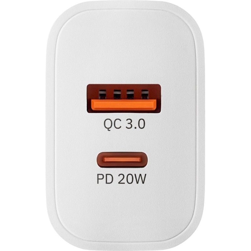 Зарядное устройство сетевое Rocket Space Pro 20W USB-A/C(RWC504WH20SPP-AC)