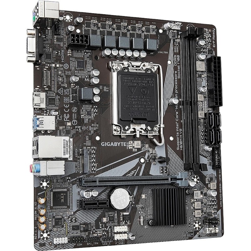 Материнская плата GIGABYTE H610M H V2, s1700, intel H610, 2xDDR5, mATX