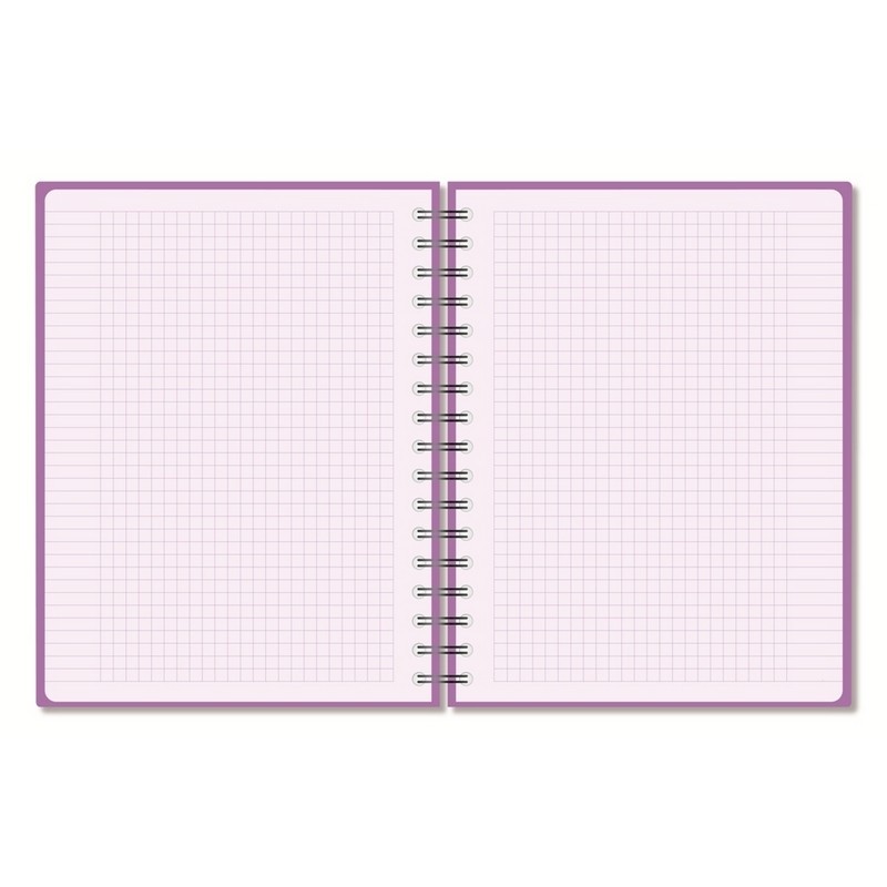 Бизнес-тетрадь А5,96л,кл,спир,пласт,тон.бл. Attache Bright colours Сиренев