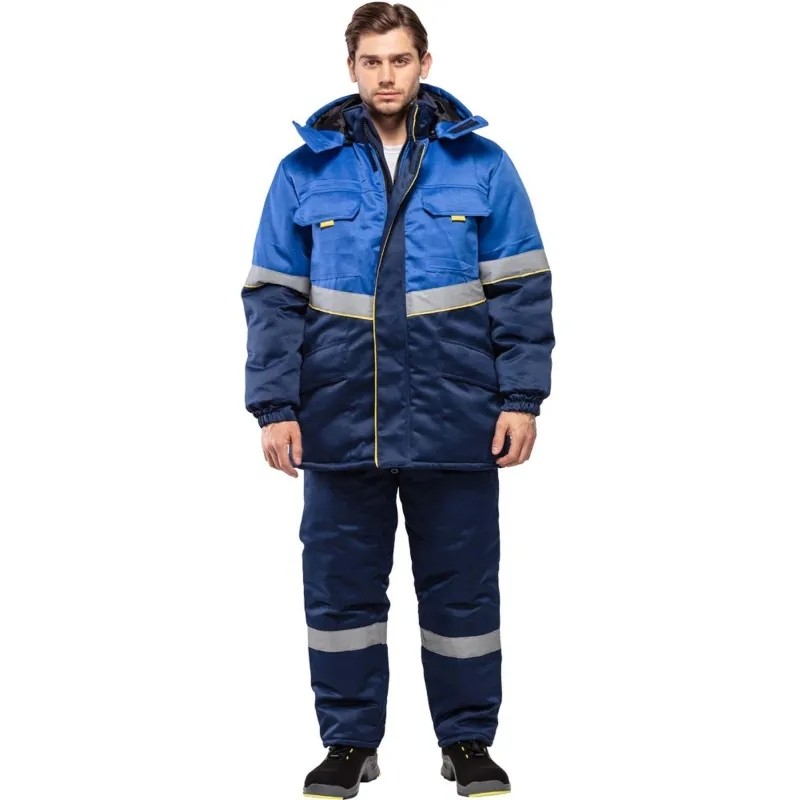 Куртка рабочая зимняя муж з43-КУ син/вас (р.56-58) 194-200 (серия З)