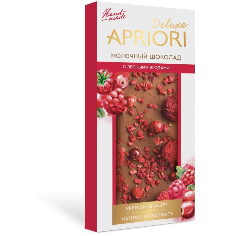 Шоколад Apriori молочный, ягодный микс ШРР, 85г