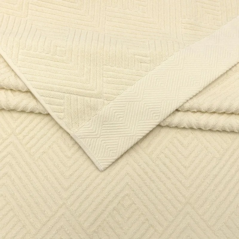 Полотенце махровое УЗБ Комфорт, M 50х80 крем,160394