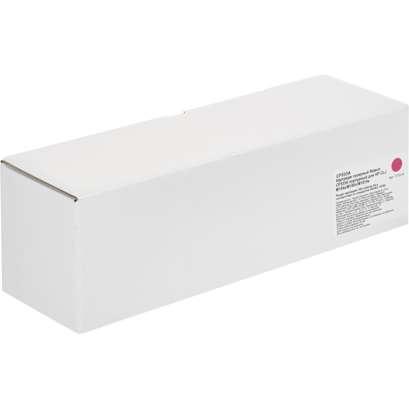 Картридж лазерный Retech CF533A пур. для HP CLJ M154a/M180n/M181fw