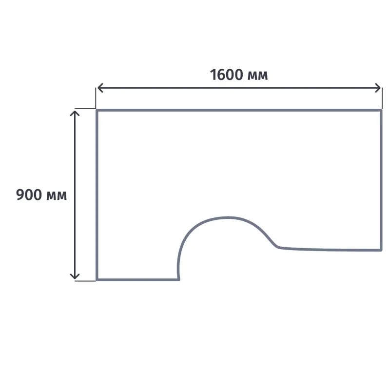 Стол эргономичный ST_Комфорт Левый дуб шамони светлый К.133 ДШ