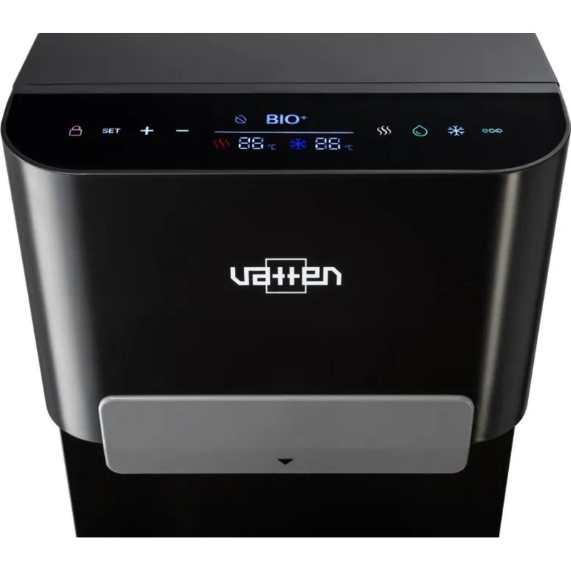 Кулер VATTEN L10NKT,для воды,нижняя загрузка, компрессорный, сенсор, черный