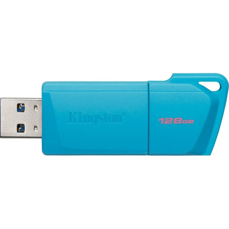 Флеш-память Kingston Exodia M LATAM DTXM/128Gb/USB 3.2/NEON (AQUA BLUE)