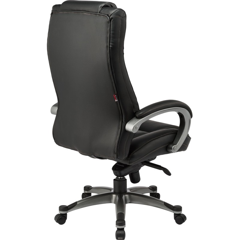 Кресло BN_Dp_Руководителя EChair-604 ML кожа черная, пластик
