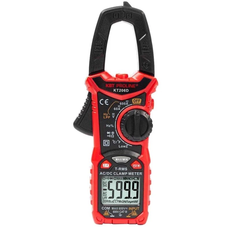 Клещи токовые цифровые KT 206D PROLINE (КВТ) 80753