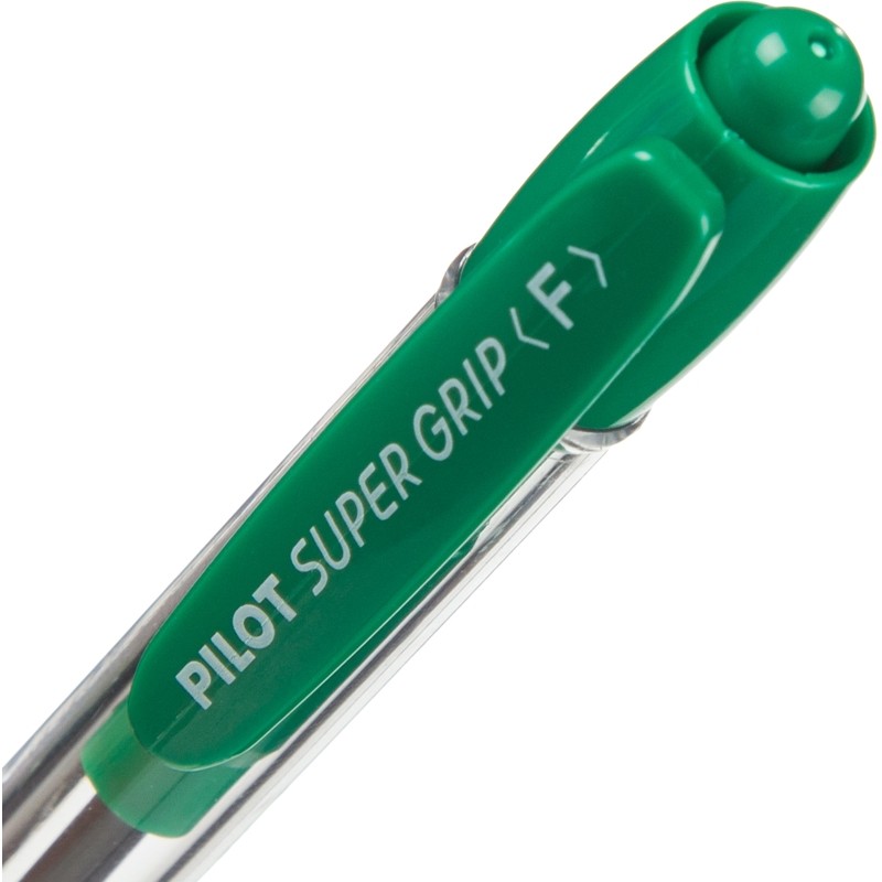 Ручка шариковая автомат. BPGP-10R-F G SUPER GRIP зеленого цвета