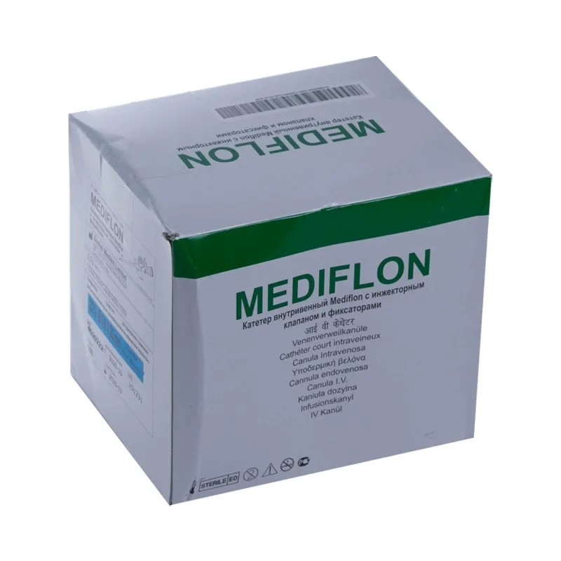 Катетер внутривенный Mediflon G22 100шт/уп