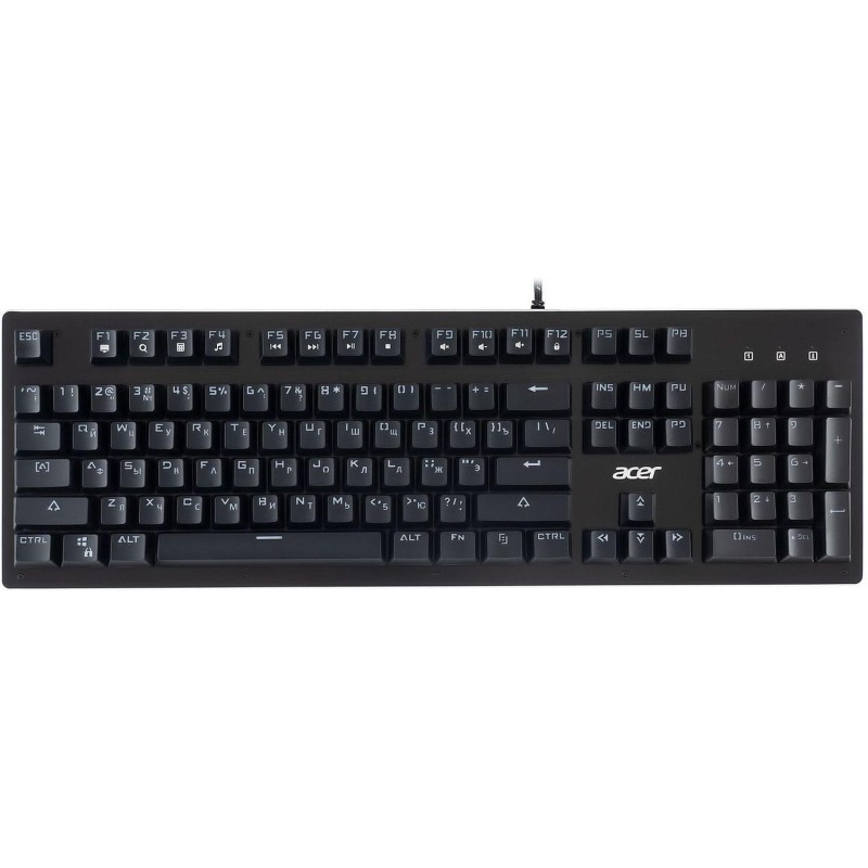 Клавиатура Acer OKW127 механическая черный USB for gamer LED (ZL.KBDEE.00H)