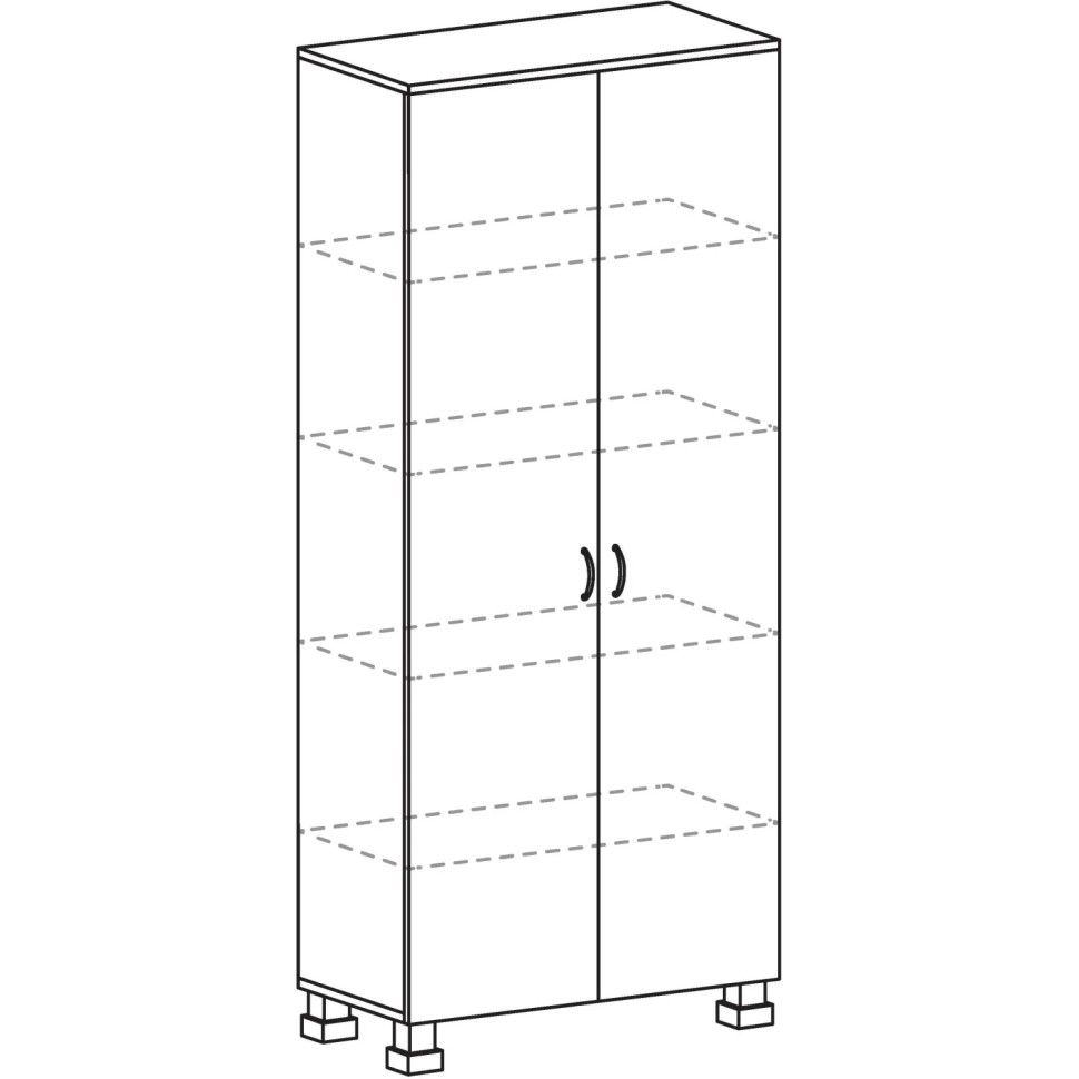 Шкаф SL_Born закрытый B-430.6 бургунди (М 430-824(6)