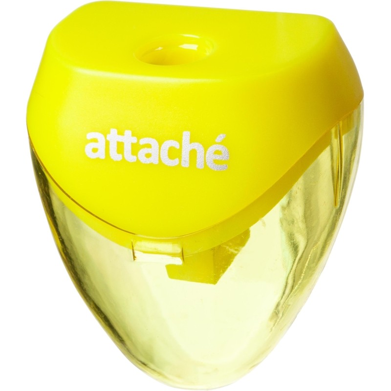 Точилка Attache, 1 отверстие, с контейнером, в ассорт