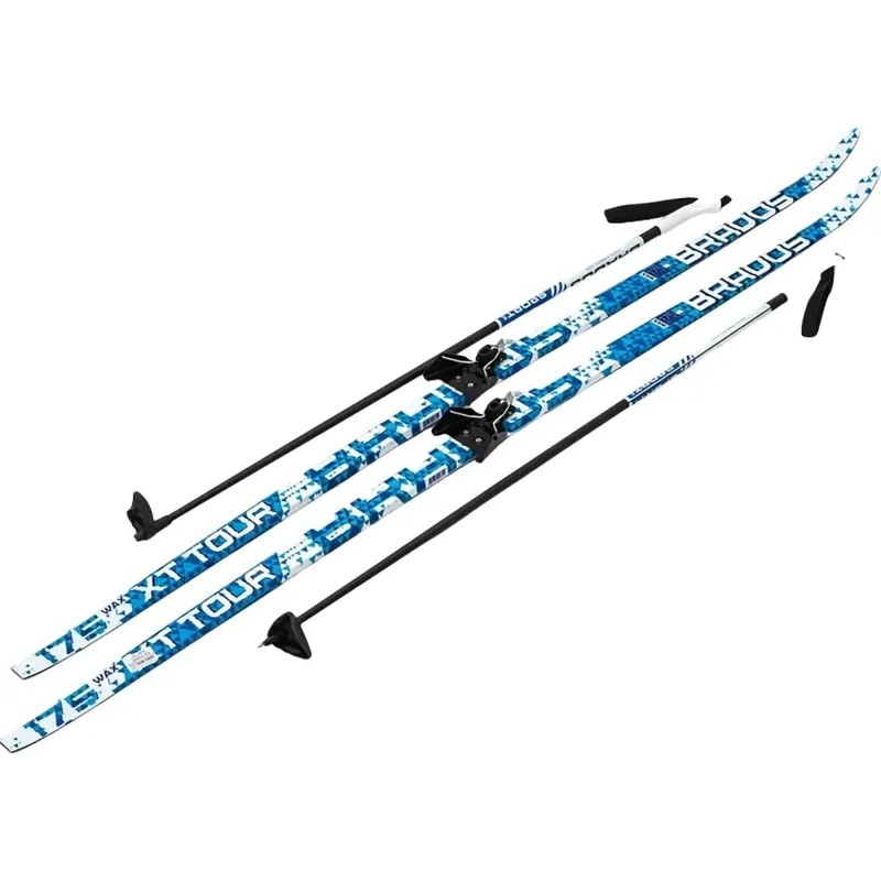 Лыжи Комплект 75 мм - 175 WAX XT TOUR Blue , 5450