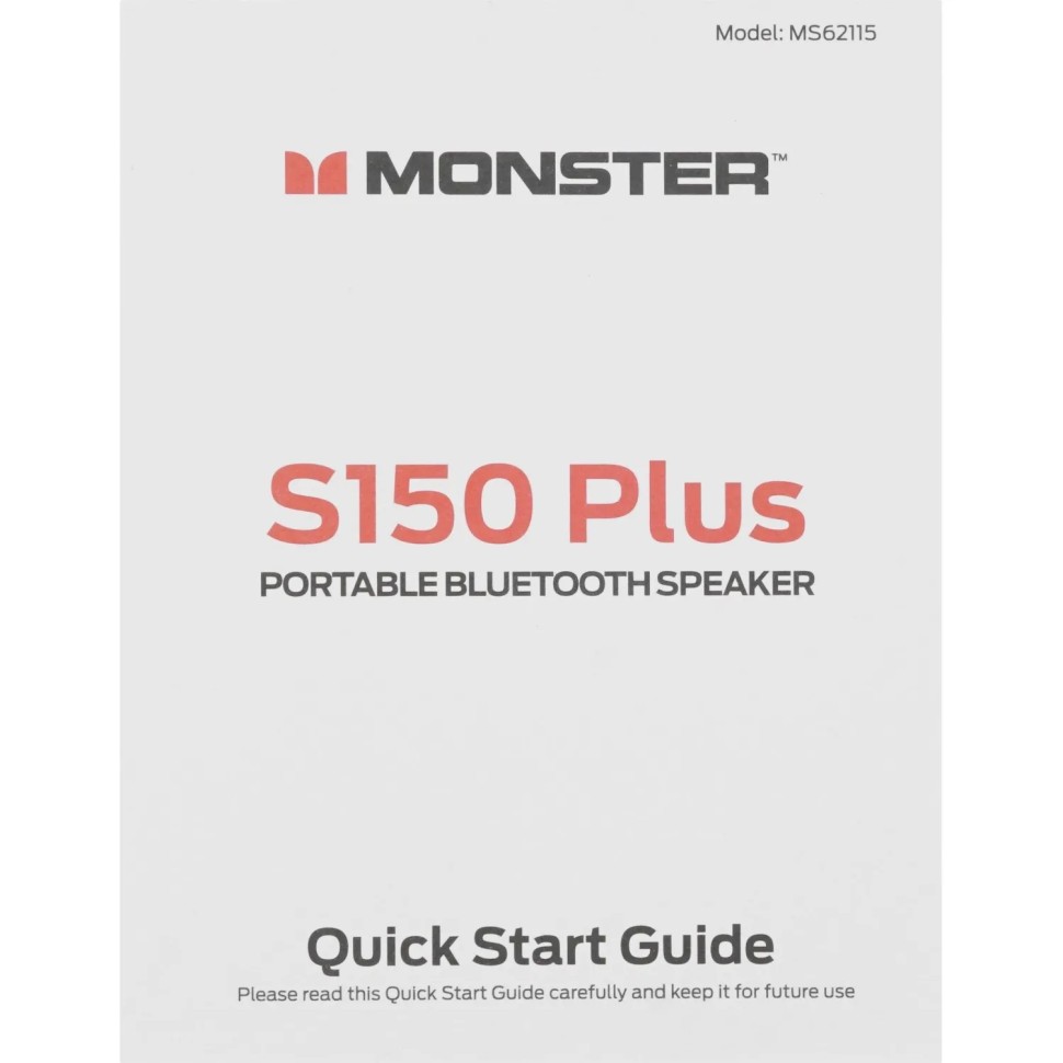 Колонка портативная Monster S150 Plus, чёрная