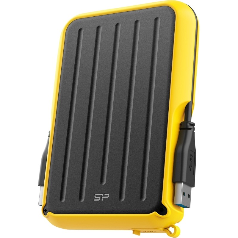 Портативный HDD Silicon Power Armor A66 2 TB USB 3.2, желтый, черный