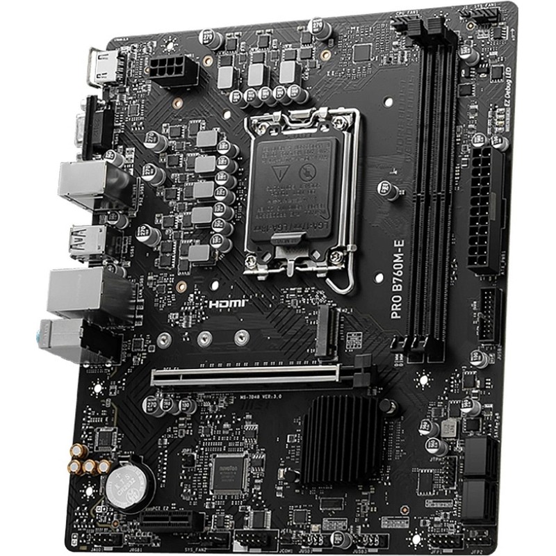 Материнская плата MSI PRO B760M-E, s1700, Intel B760, 2xDDR5, mATX
