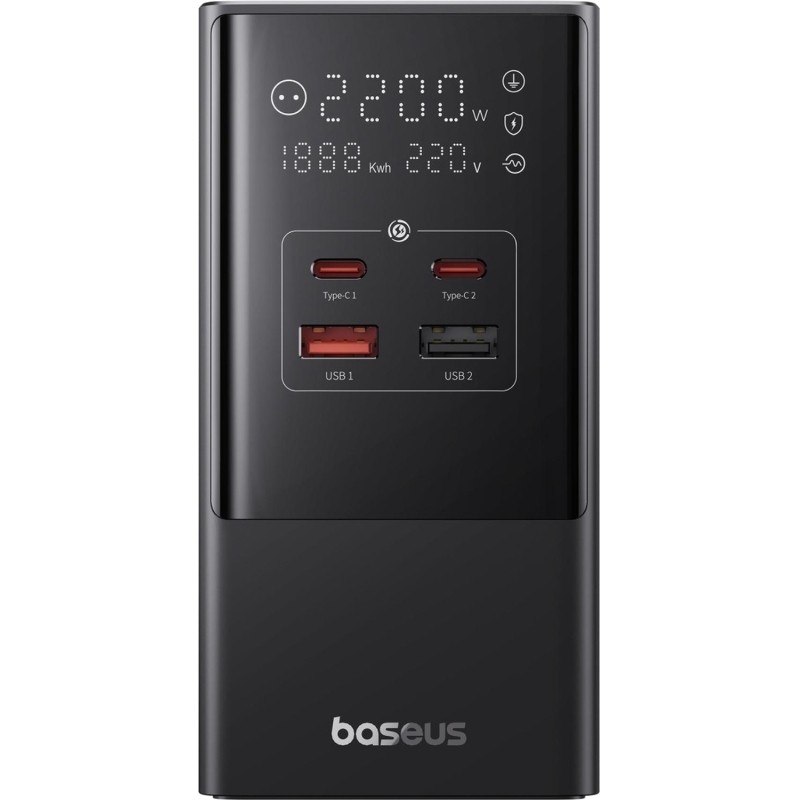 Зарядное устройство сетевое Baseus E00023606113-00 3AC+2А+2C 35W черный