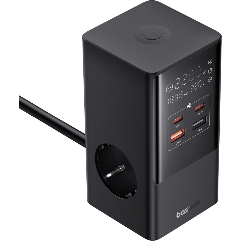 Зарядное устройство сетевое Baseus E00023606113-00 3AC+2А+2C 35W черный