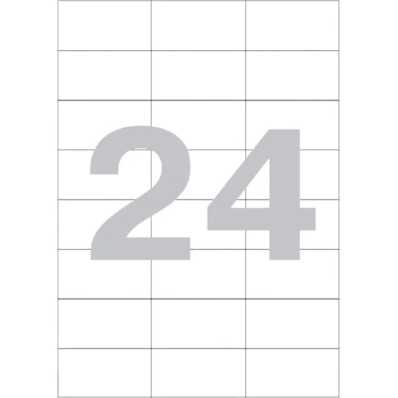 Этикетки самоклеящиеся ИНЗАКАЗ (сильн.клей) 24 эт на л А4 500л./уп.