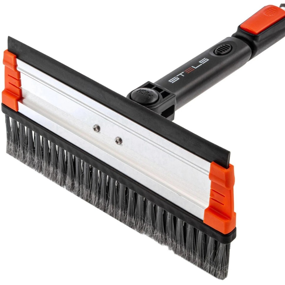 Щетка для снега со скреб. и водосг. телеск, повор. Stels 92-133см 55299