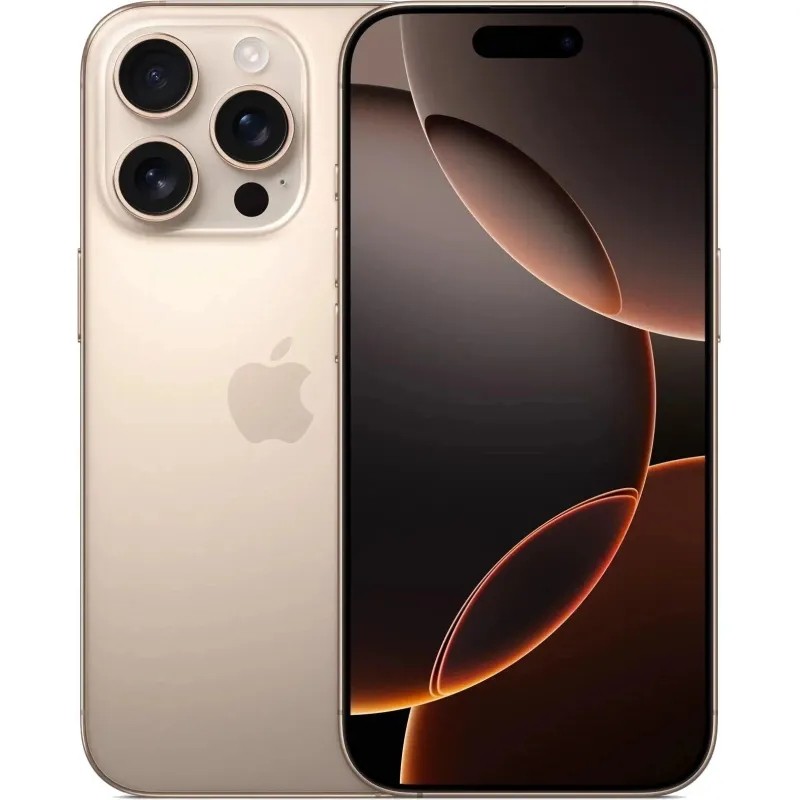 Смартфон Apple iPhone 16 Pro A3293 256Gb беж.тит.(MYNK3HX/A)