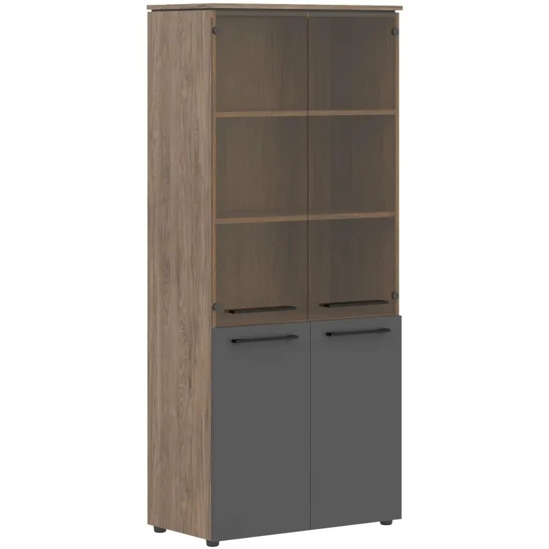 Шкаф MORRIS TREND комбинированный MHC 85.2 854х423х1956 Антр/Кария Пальмира