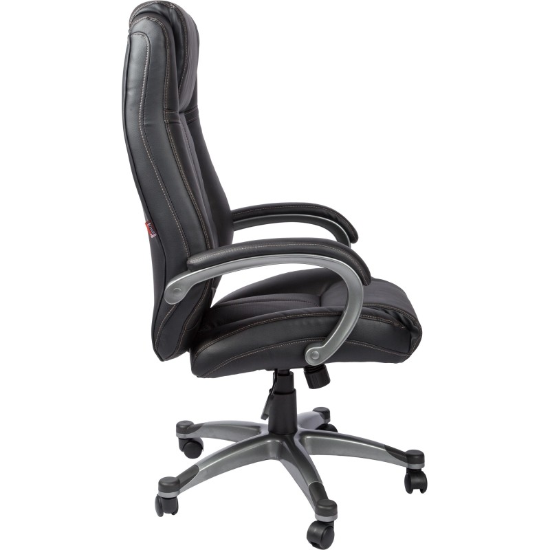 Кресло BN_Dp_Руководителя EChair-604 RT рецикл.кожа черная,