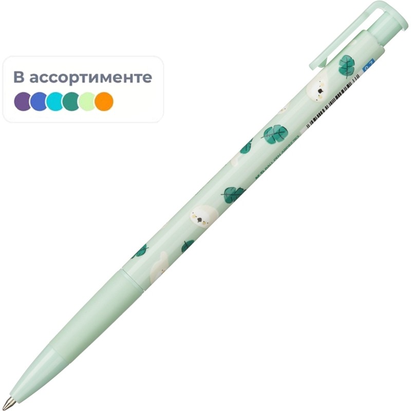 Ручка шариковая автомат. M&amp;G Summer Cha Cha Cha шар0,7мм син,в ассABP827R3