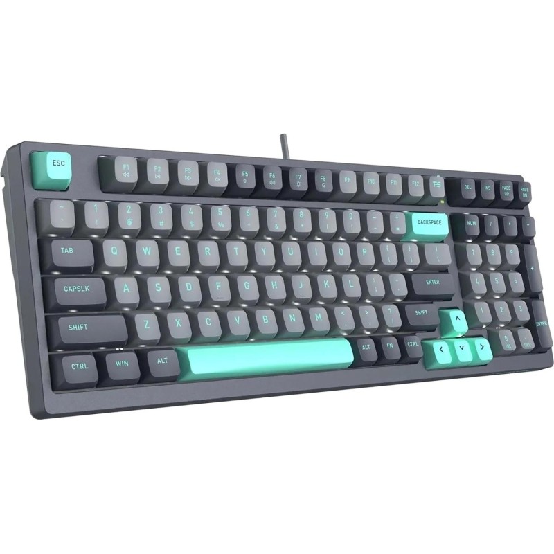 Клавиатура A4Tech Fstyler (FS300 PANDA ROCK)механич. чер/сер USB gamer LED
